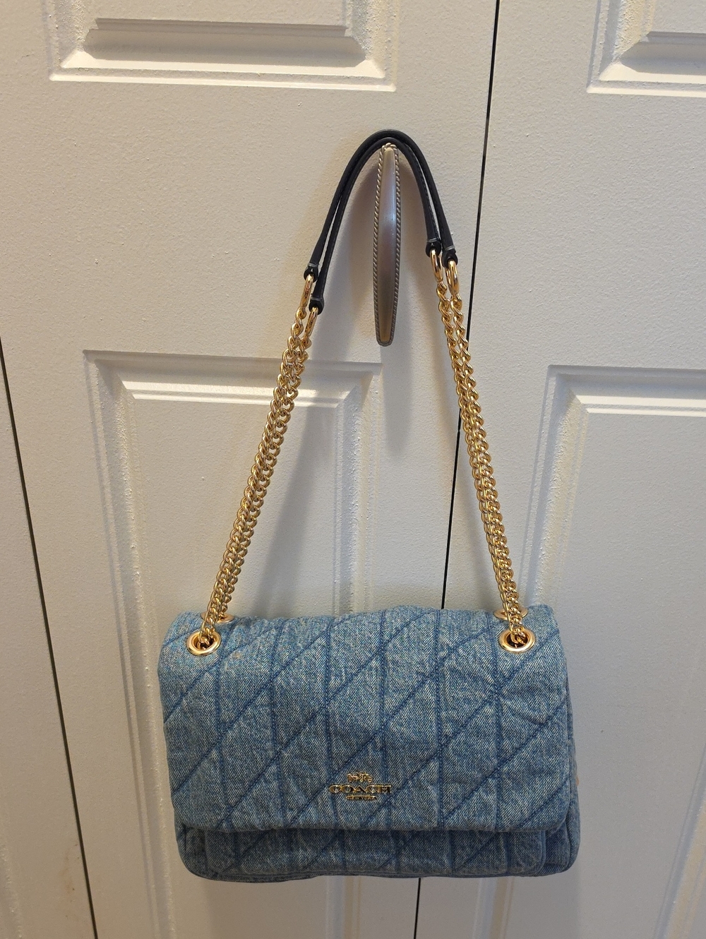 Coach Denim Elodie Crossbody Bag